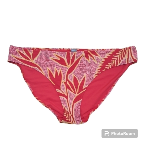 Aerie Tropical Red Yellow Bikini Bottom Size XXL Swimwear Swim Suit - Picture 1 of 5